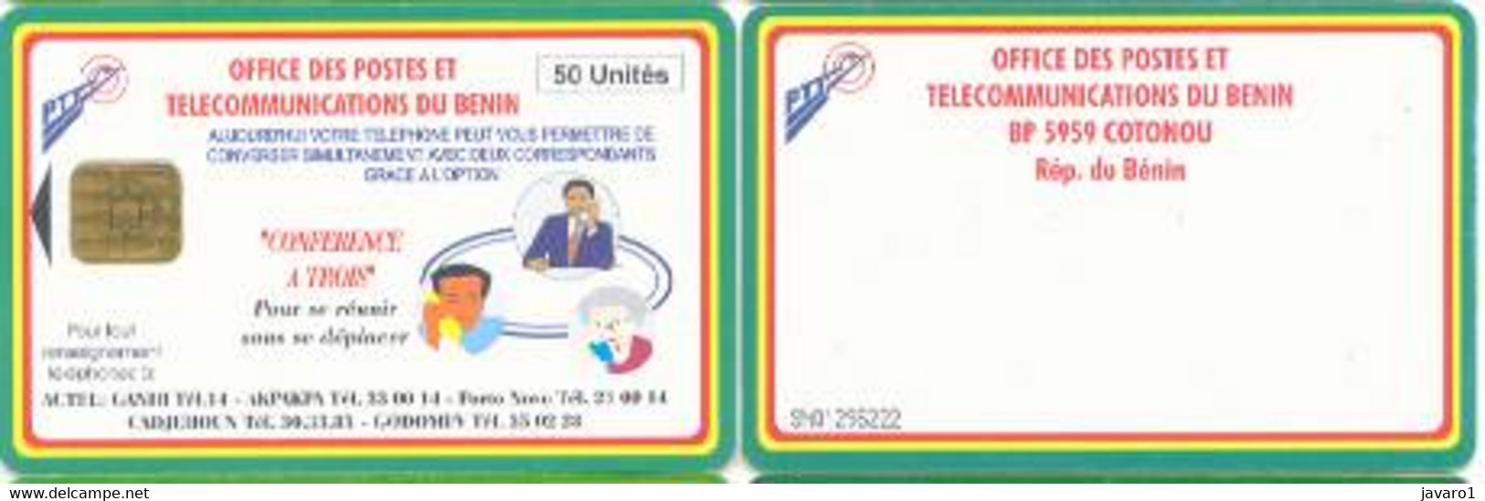 BENIN : BEN28 50u Conference A Trois (rev. Adresse) USED (x) - Benin