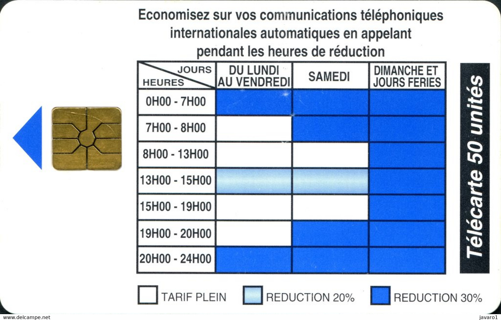 BENIN : BEN21 50u 09/94 Telephone 3 Tarifs USED (x) - Benin