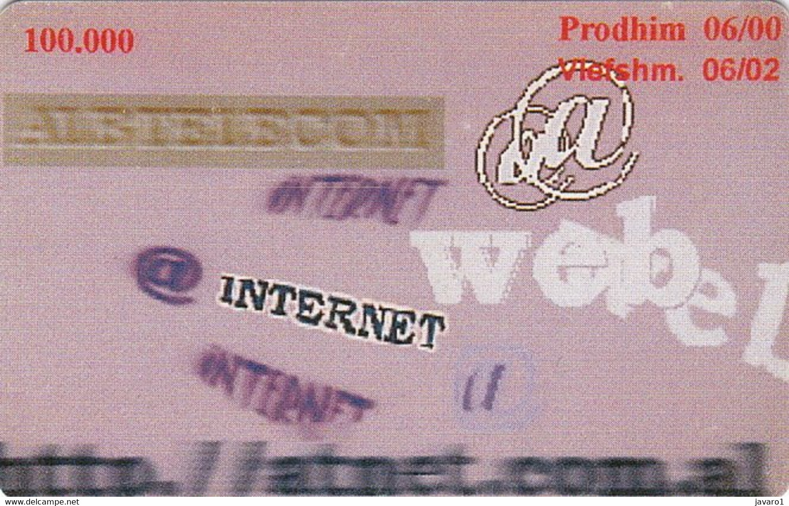 ALBANIA : ALBS50 100 Internet 11.00 USED - Albania