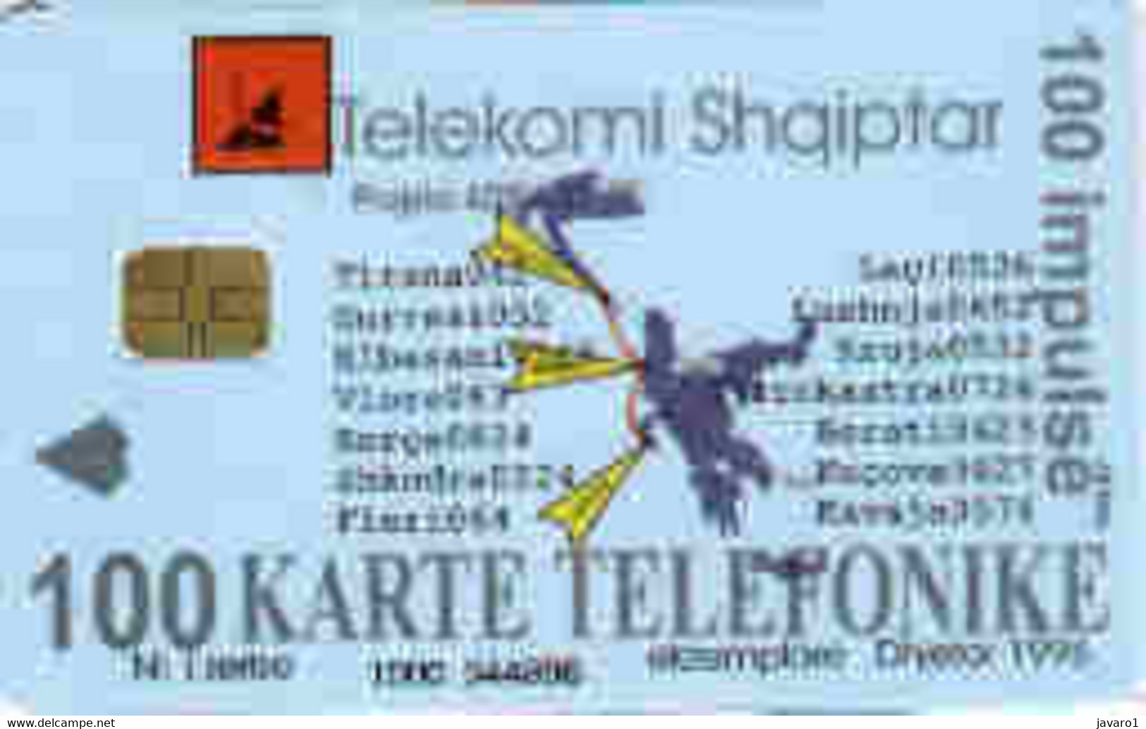 ALBANIA : ALBS15 100 Telephone On Globe V06/97 USED - Albania