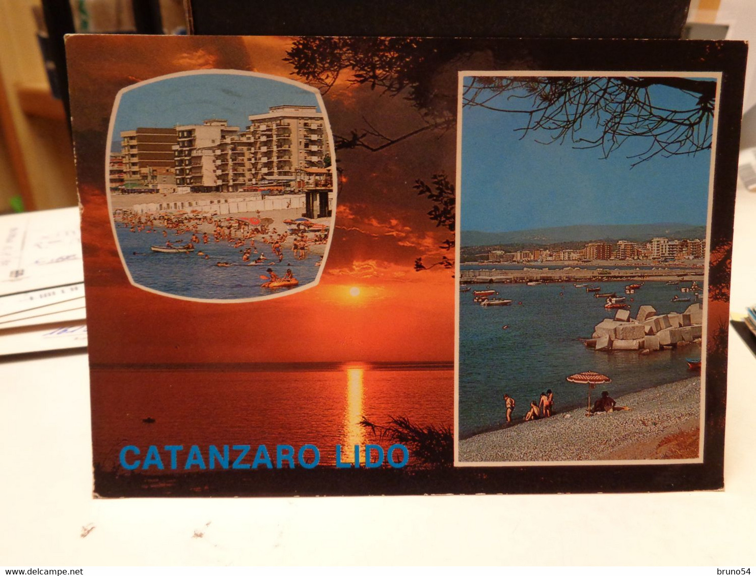 Cartolina Catanzaro Lido Vedutine  Spiaggia - Catanzaro