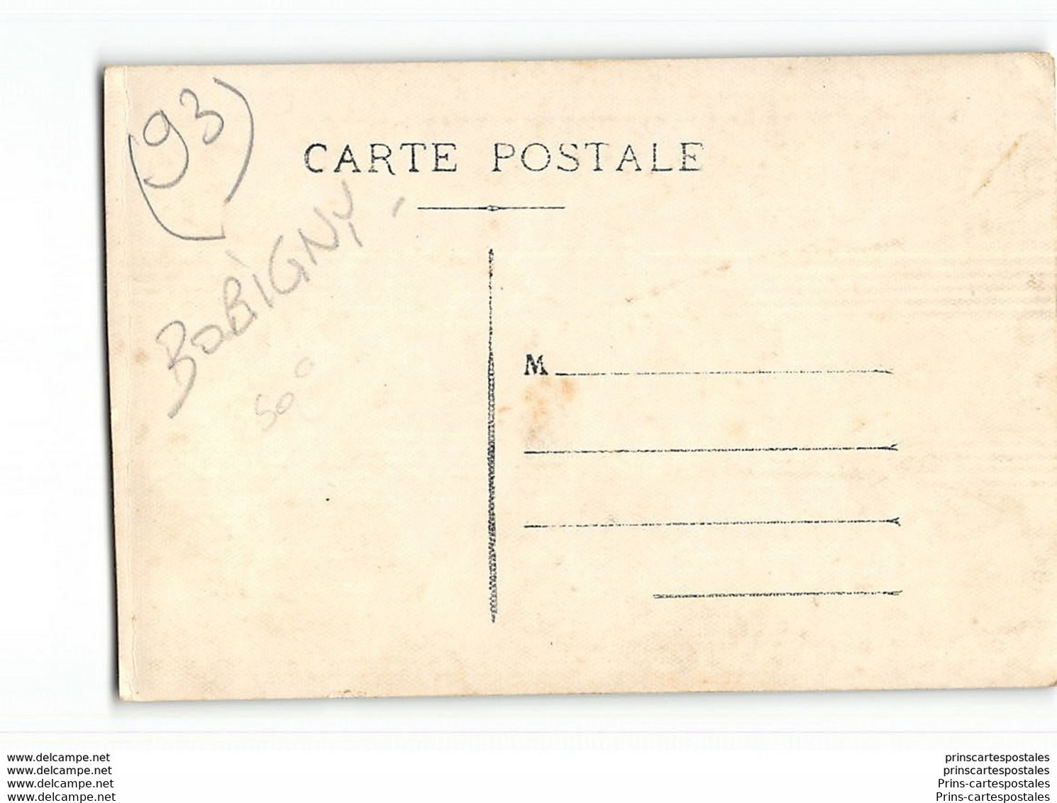 CPA 93 Carte Photo Une Machine De La Ligne De Ceinture - Bobigny