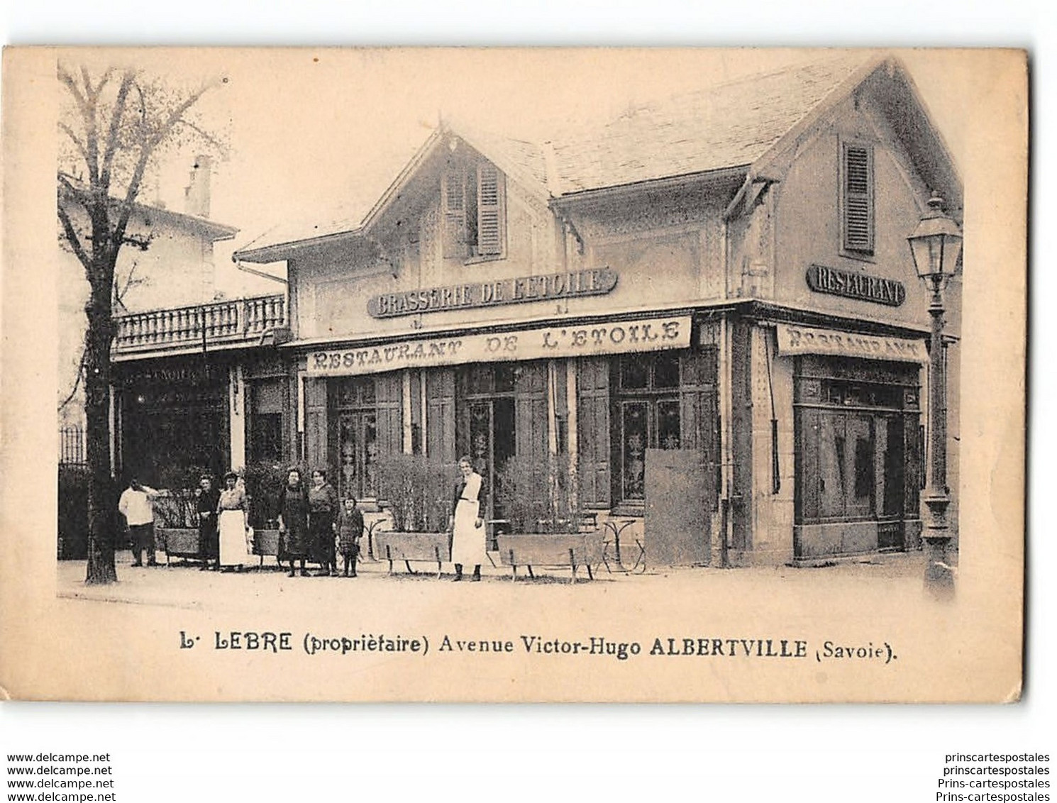 CPA 73 Albertville Avenue Victor Hugo Brasserie De L'Etoile - Albertville