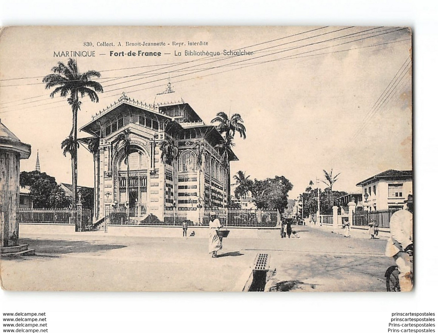 CPA Martinique Fort De France La Biblioteque Schoelcher - Fort De France