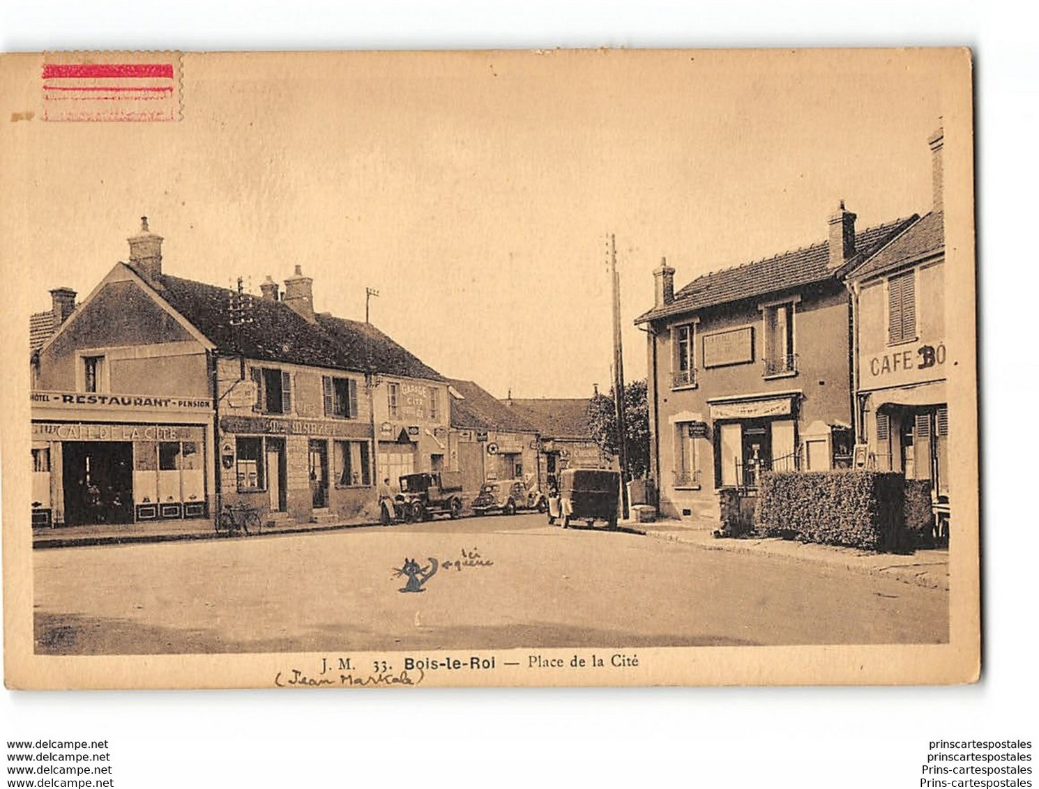 CPA 77 Bois Le Roi Place De La Cité - Bois Le Roi