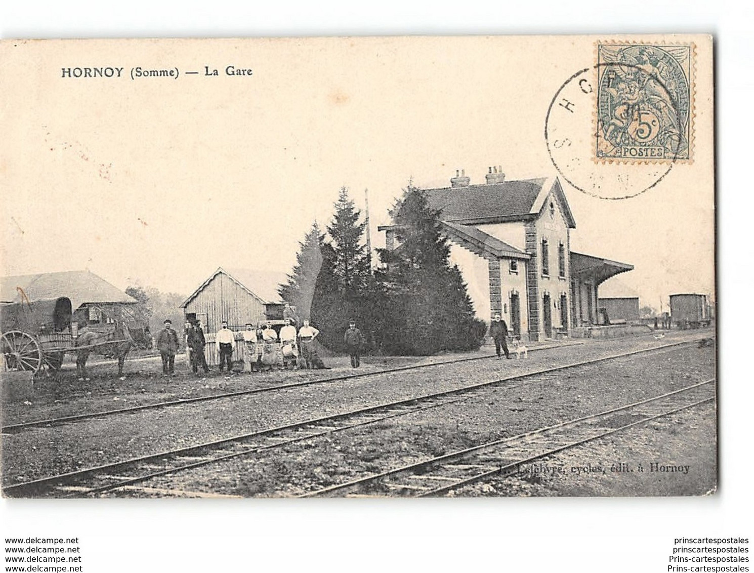 CPA 80 Hornoy La Gare Et - Hornoy Le Bourg