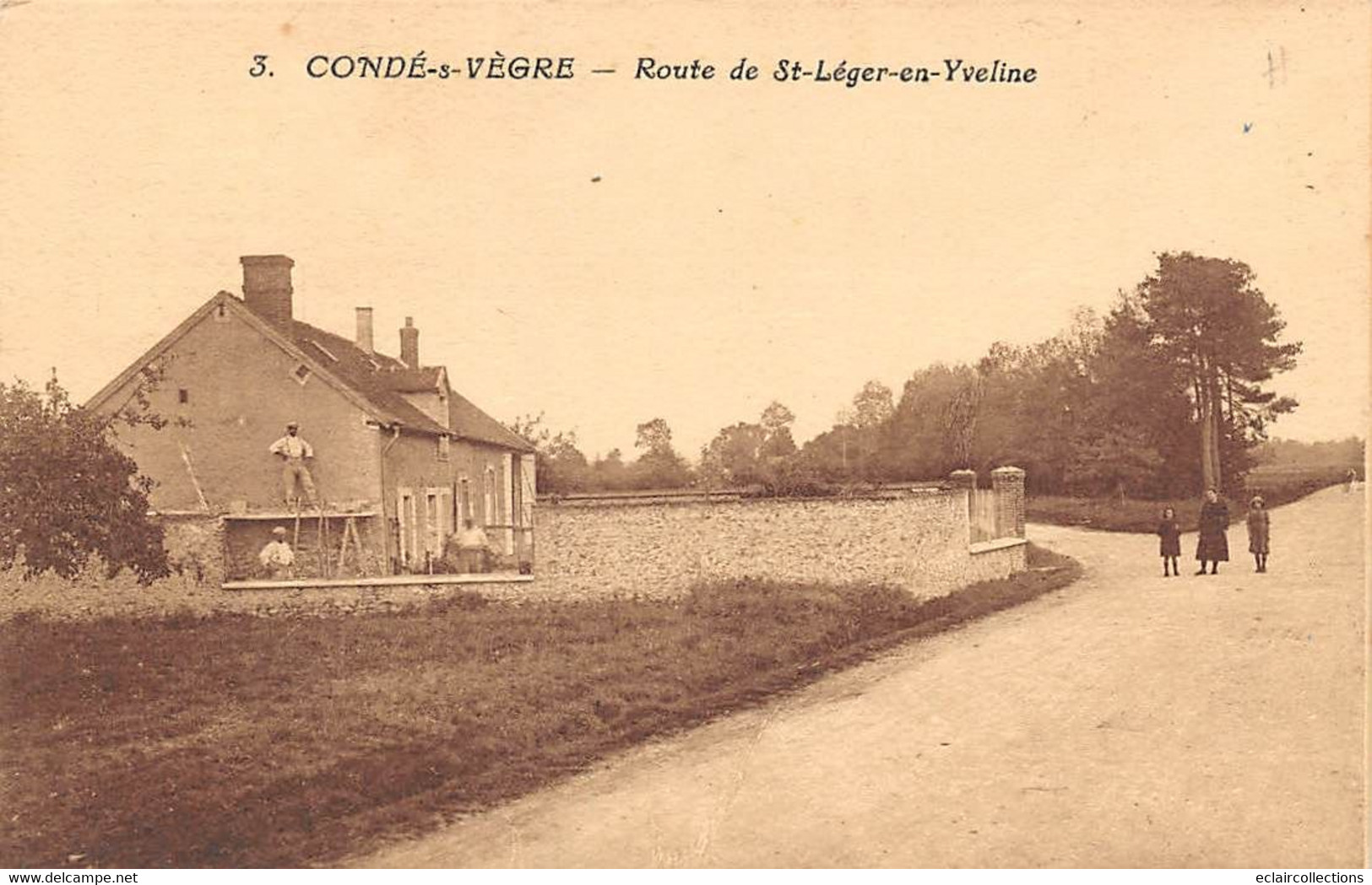 Condé-sur-Vesgre        78       Route De St Léger En Yvelines              (voir Scan) - Otros & Sin Clasificación