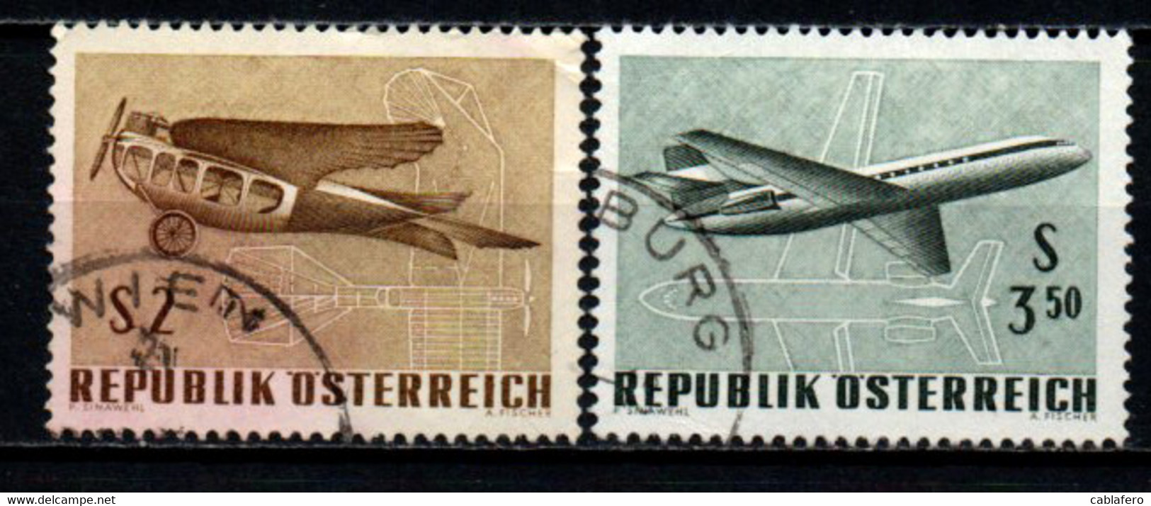 AUSTRIA - 1968 - ESPOSIZIONE INTERNAZIONALE DI POSTA AEREA A VIENNA - USATI - Usati