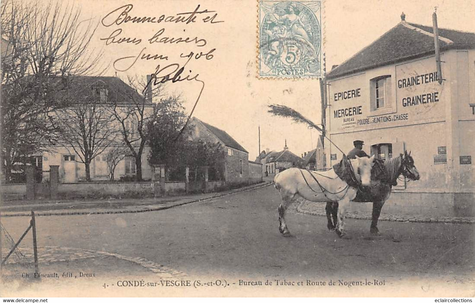 Condé-sur-Vesgre        78           Bureau De Tabacs Et Route De Nogent Le Roi     (voir Scan) - Otros & Sin Clasificación