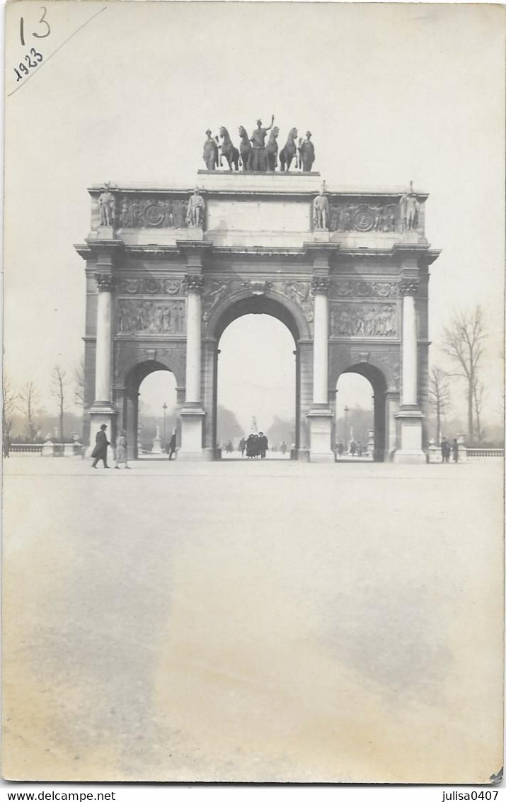 PARIS (75) Carte Photo Arc De Triomphe Du Carroussel - Arrondissement: 01