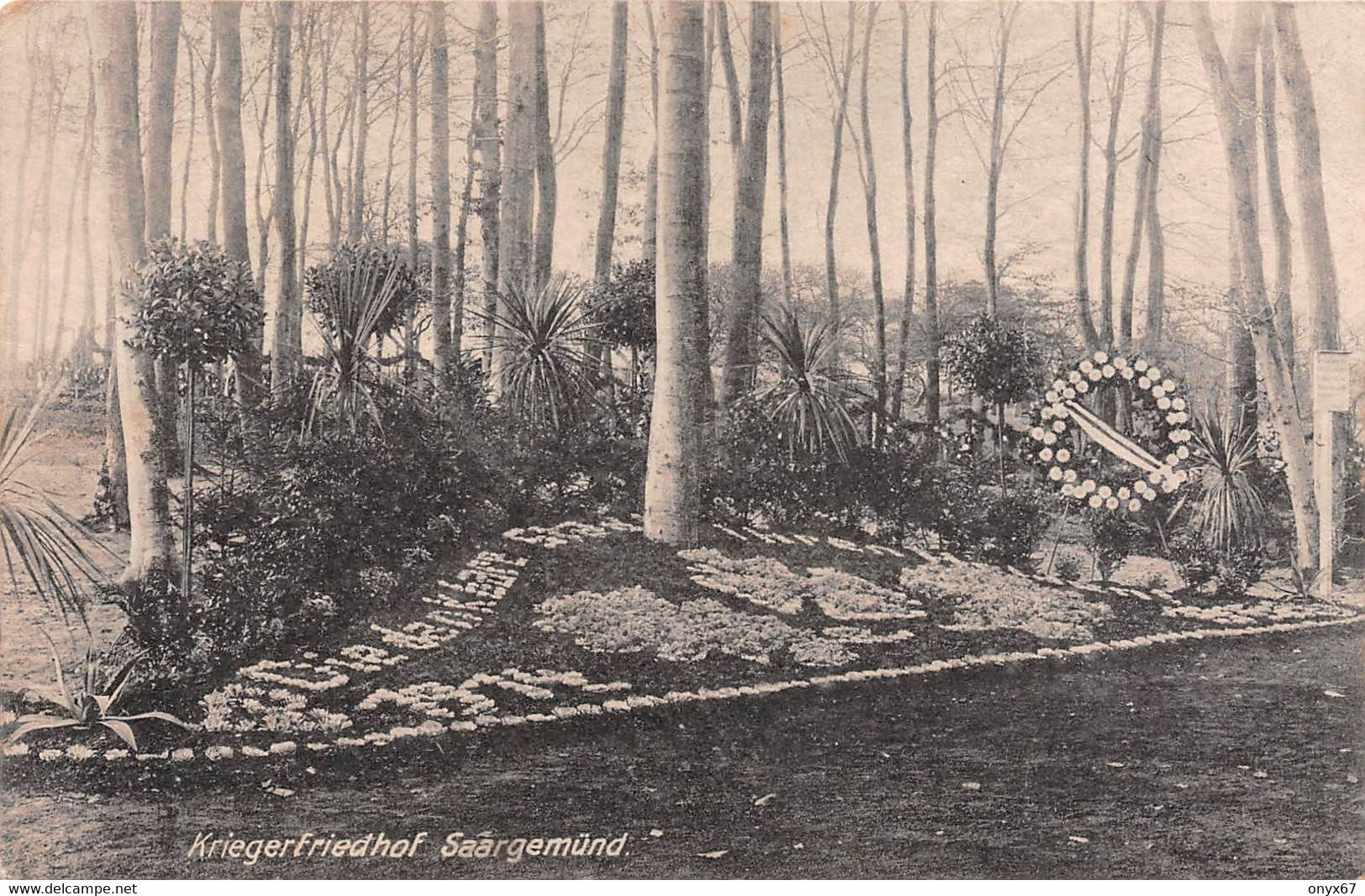 Carte Militaire SARREGUEMINES-Saargemünd-57-Moselle-Friedhof-Kriegerfriedhof Cimetière-Krieg-Briefstempel-Feldpost - Sarreguemines