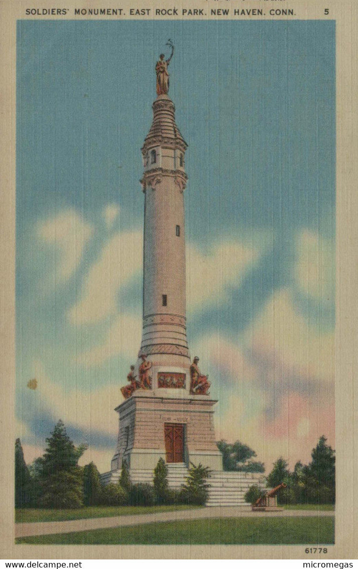 Soldiers Monument, East Rock Park, New Haven, Conn. - New Haven