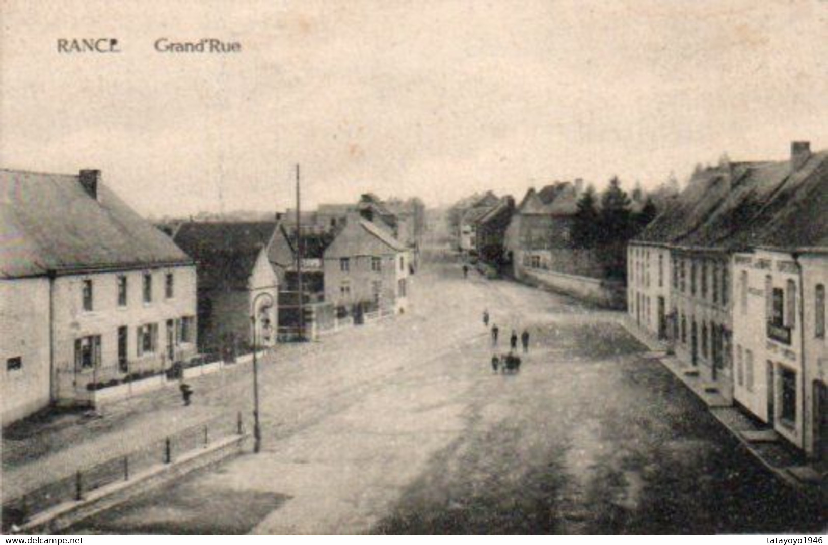 Rance Grand'rue Papeterie Circulé En 1920 - Sivry-Rance
