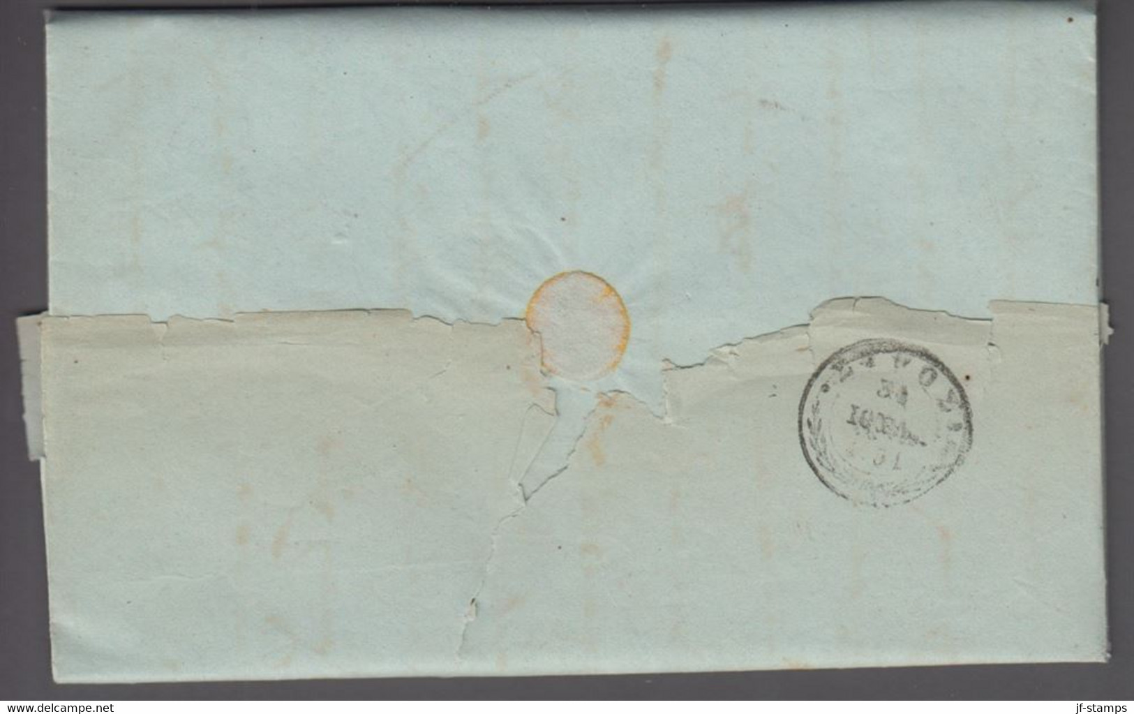 1851. GREECE Prefil Cover Dated 1851. Cancelled. () - JF412396 - ...-1861 Vorphilatelie