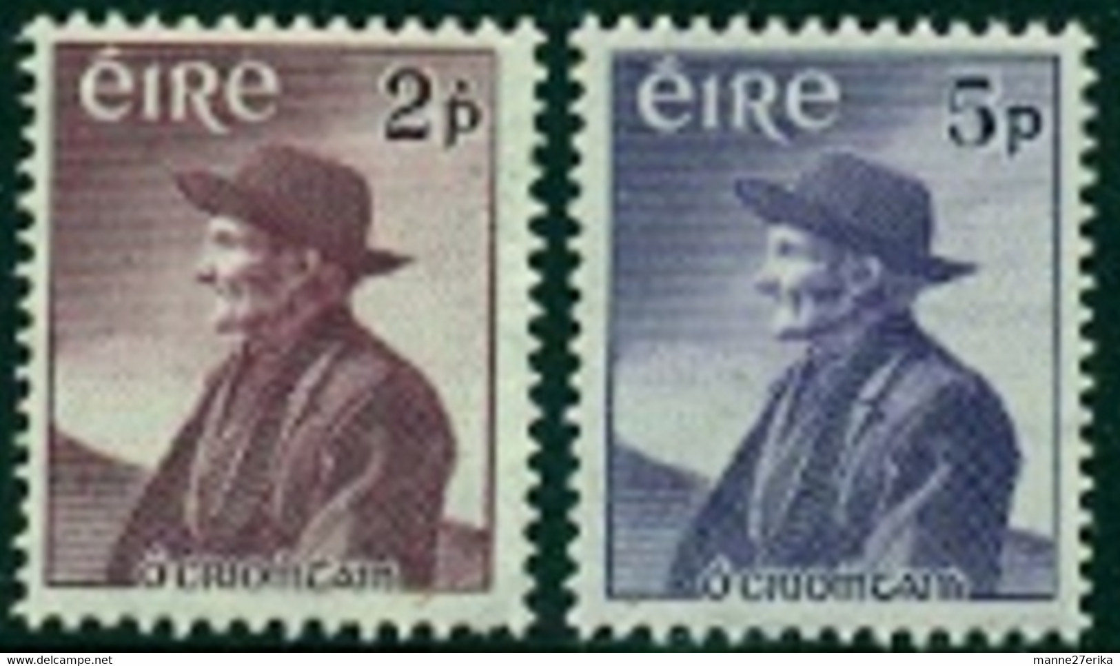 -Ireland-1957-"Old Man" MH (*) - Neufs