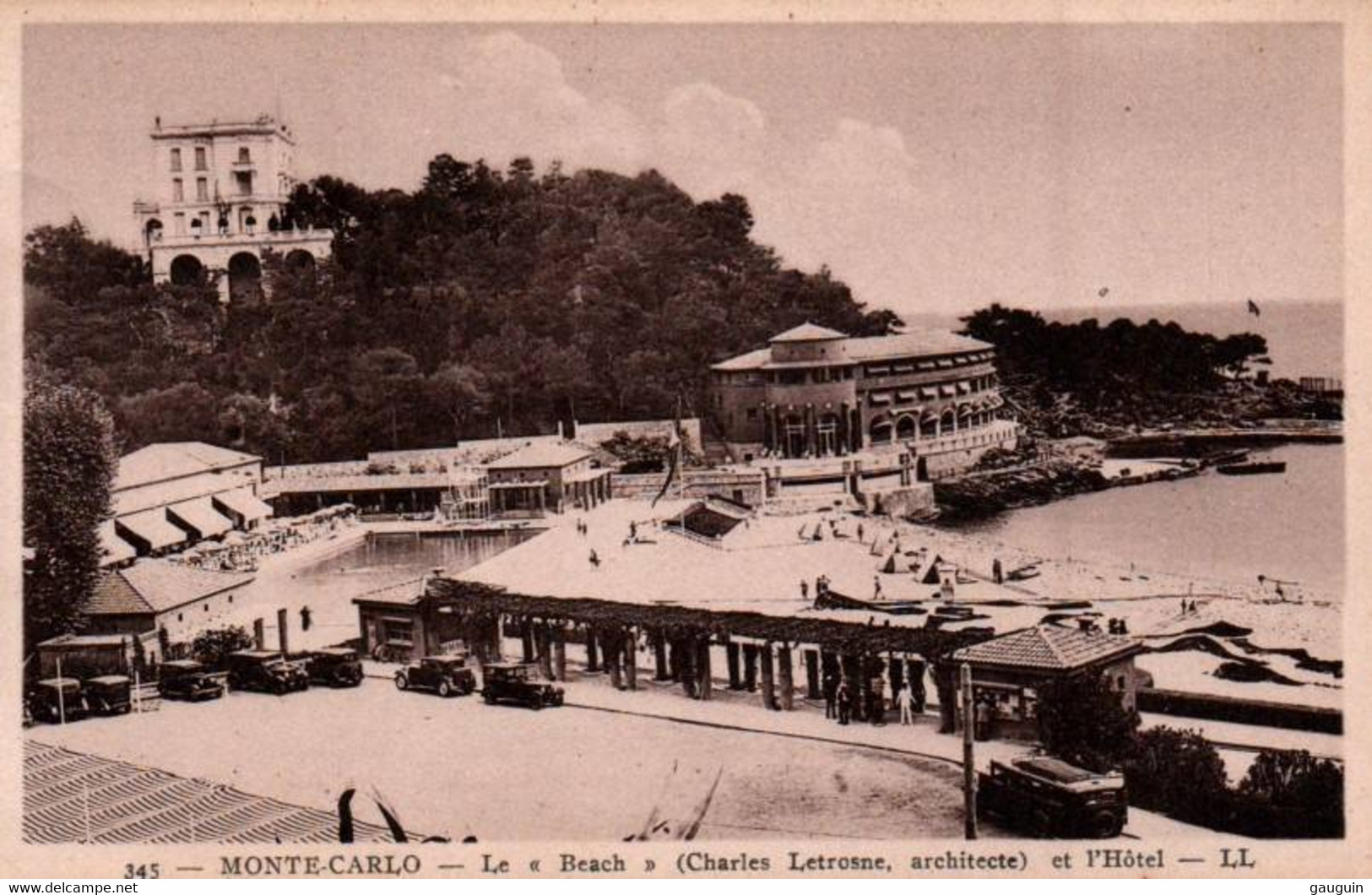 CPA - MONTE-CARLO - Le BEACH Et L'Hôtel - Edition L.L. - Wirtschaften & Restaurants