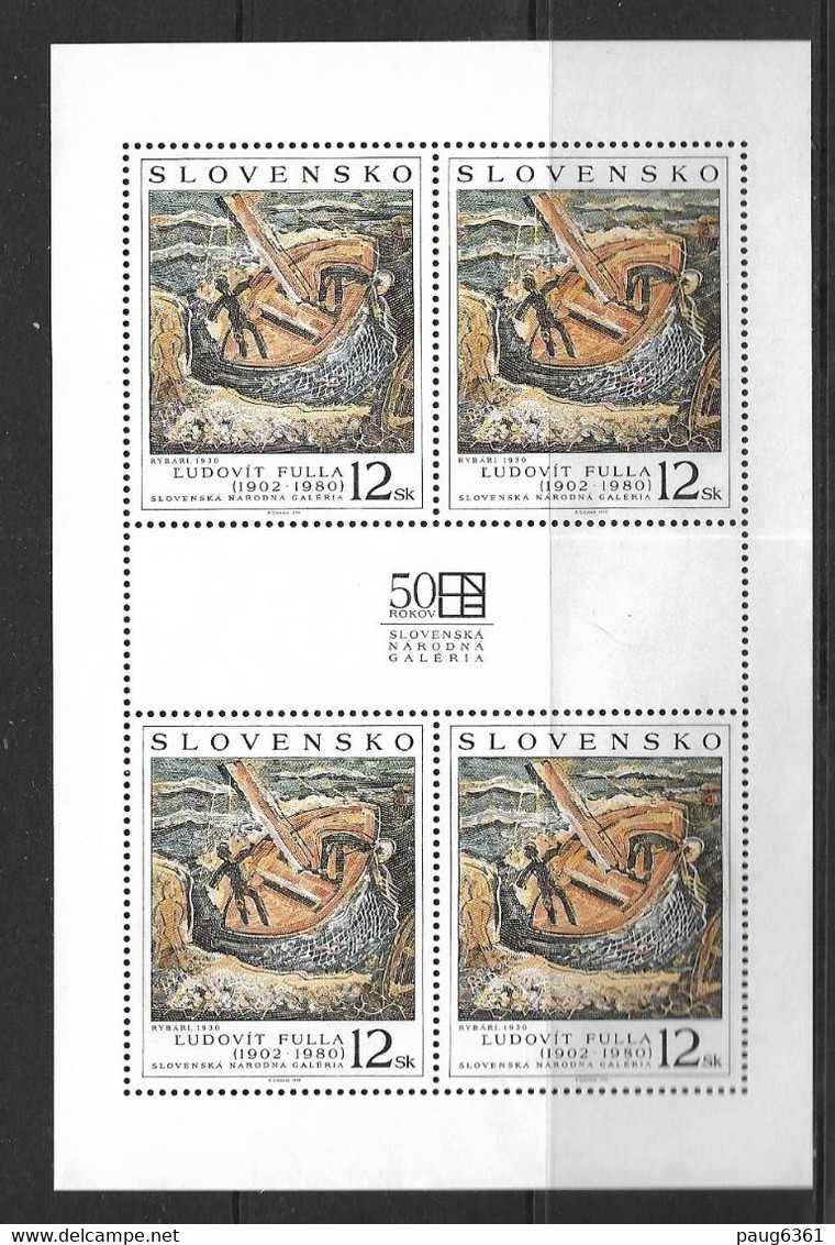 SLOVAQUIE 1998 FEUILLET PEINTURES YVERT N°283  NEUF MNH** - Hojas Bloque