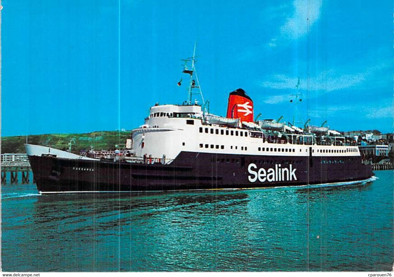 Cpsm Bateau " Caesarea " Sealink 1960 Cowes 1977 Boulogne Folkestone - Fähren