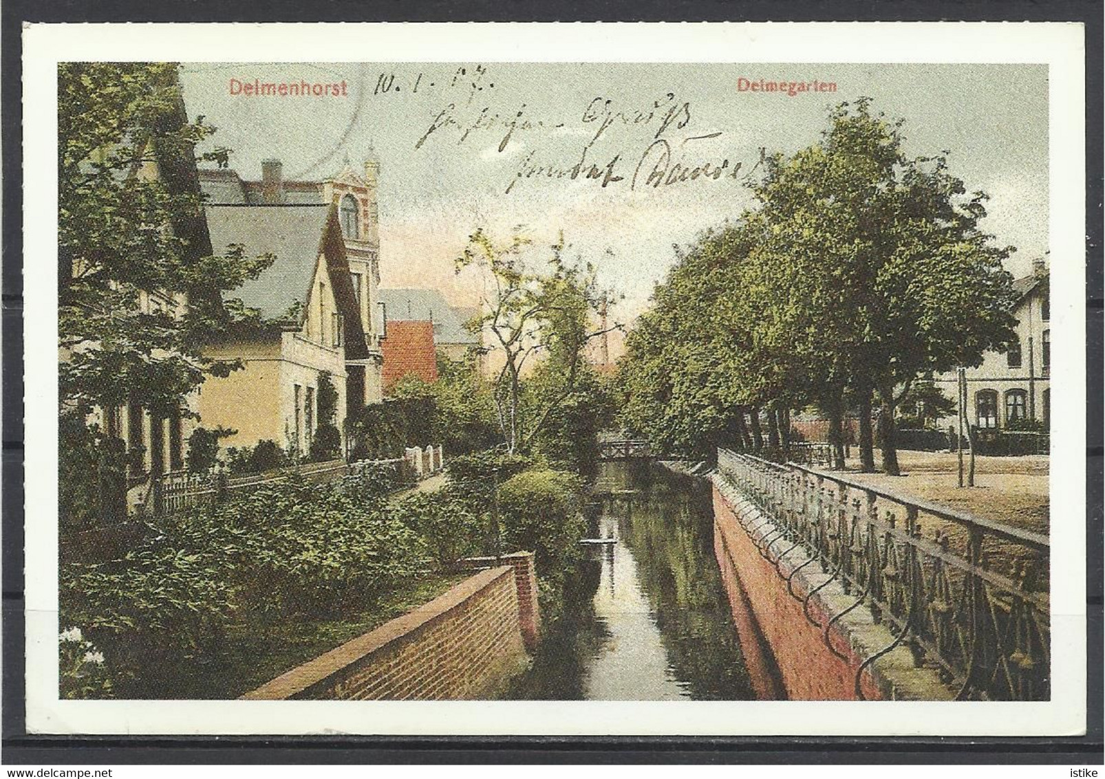 Germany, Delmenhorst, Delmegarten In 1907, Reprint, Mailed In France To Germany, 1997. - Delmenhorst