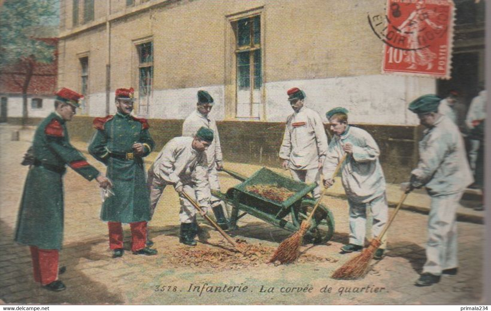 MILITAIRE - INFANTERIE LA CORVEE DE QUARTIER - Kasernen