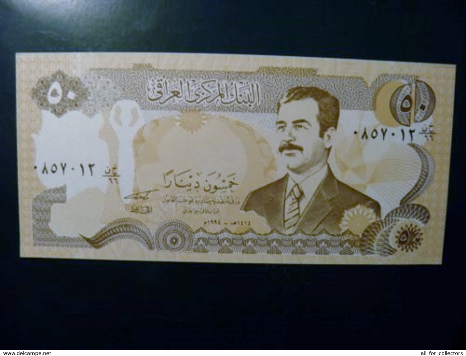 Error Printing Missing Green Color On The Front Side, UNC Banknote Iraq P-83 1994 50 Dinars, Bridge - Iraq