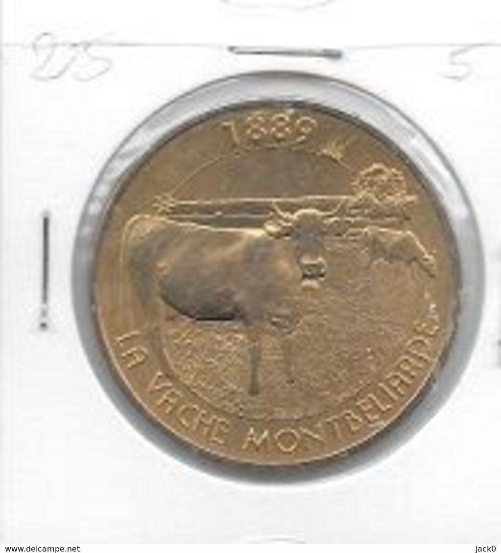 Médaille  Animaux  Vaches, 1889  LA  VACHE  MONTBELIARDE  ( 25 ) - 2015