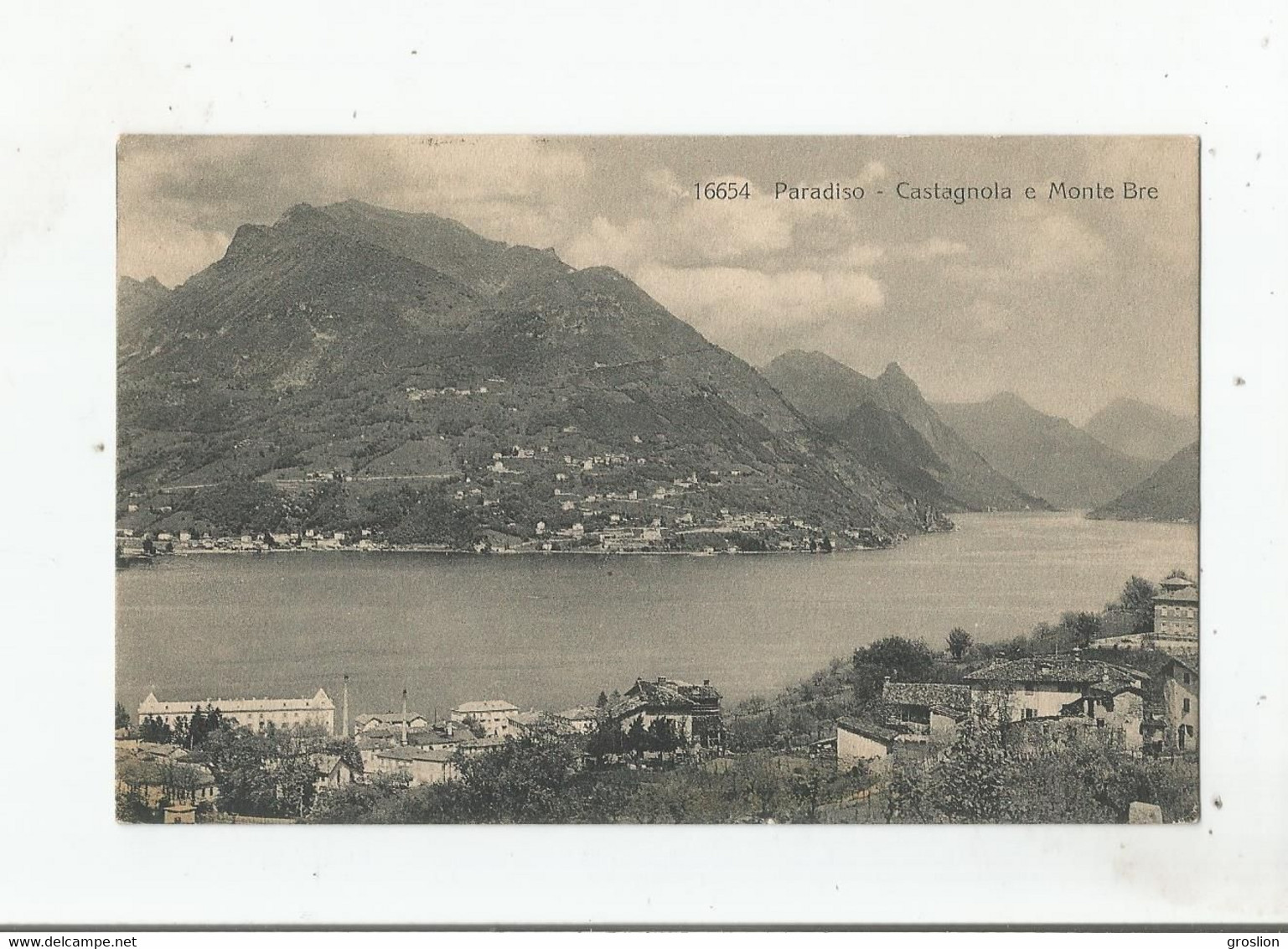 PARADISO CASTAGNOLA E MONTE BRE 16654    (1913) - Agno