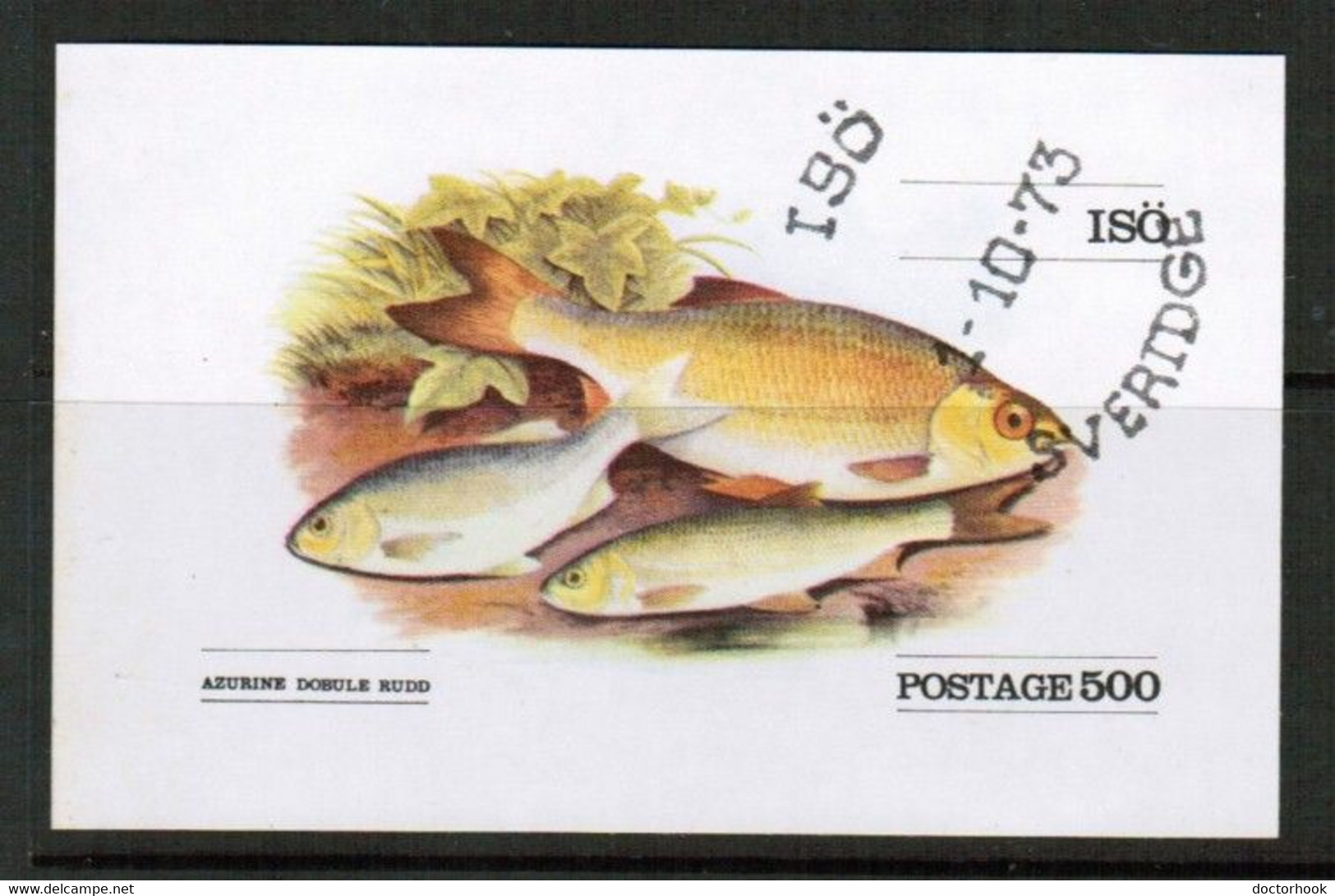 SWEDEN---ISO ISLAND  1973 (Fish) LOCAL VF USED (Stamp Scan #740) - Local Post Stamps