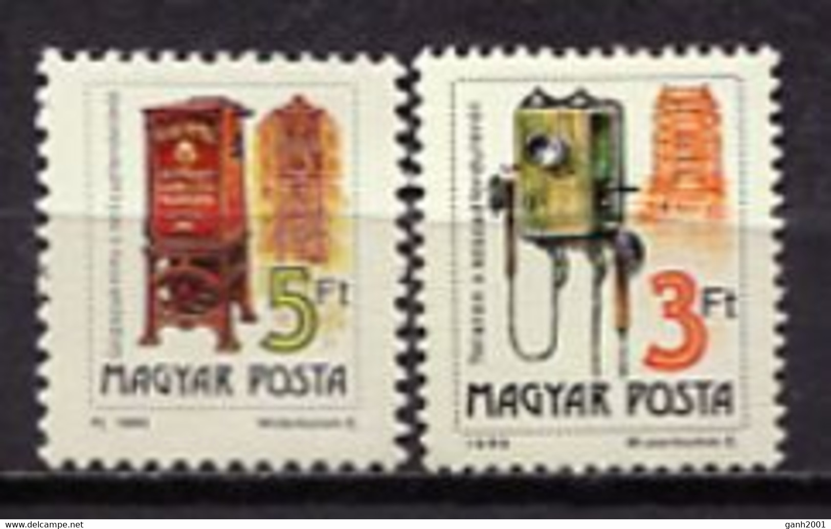 Hungary 1990 Hungría / Telephone Postbox MNH Teléfono Buzón Telefon /  Hy28  36-10 - Telecom