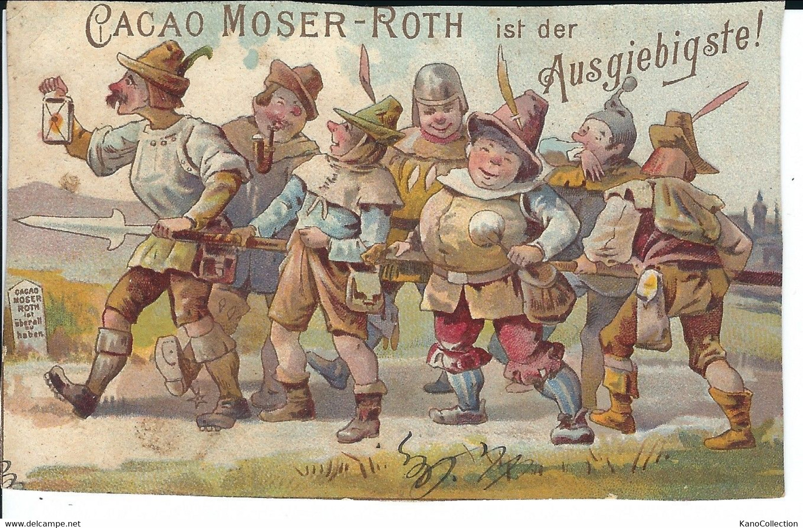 Cacao Moser-Roth Stuttgart: Sammelkarte „Die 7 Schwaben Und Der Spiess“ - Other & Unclassified