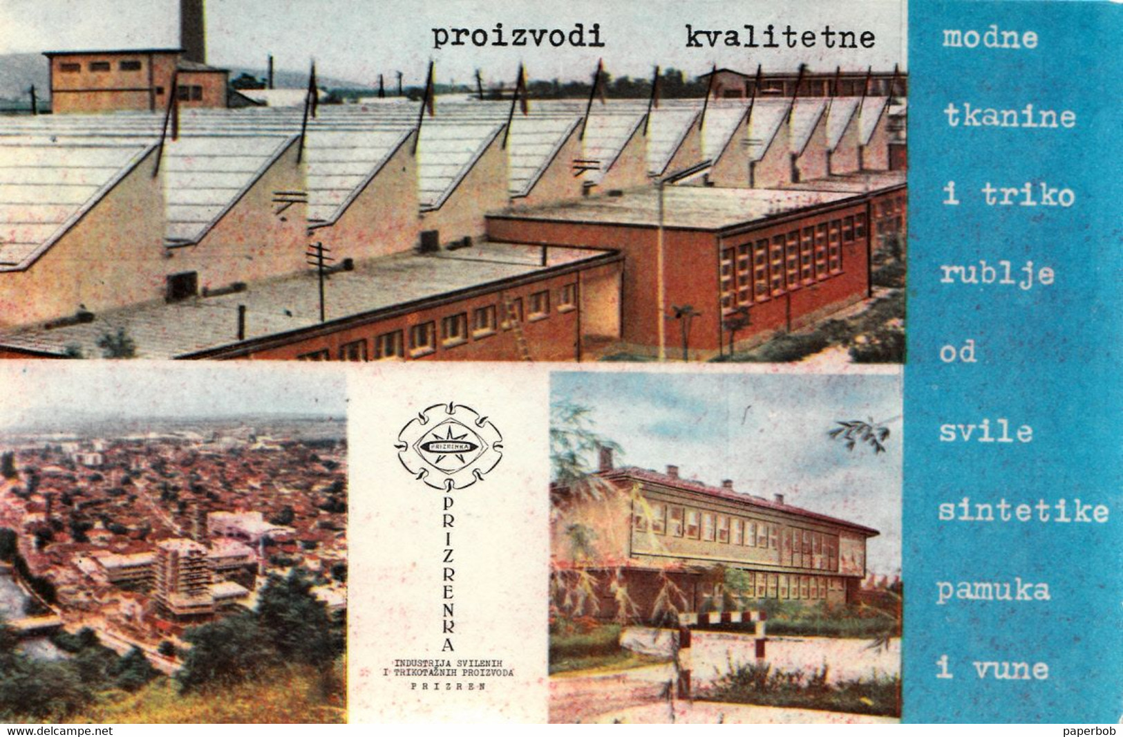 KOSOVO-FACTORY PRIZRENKA,PRIZREN - Kosovo