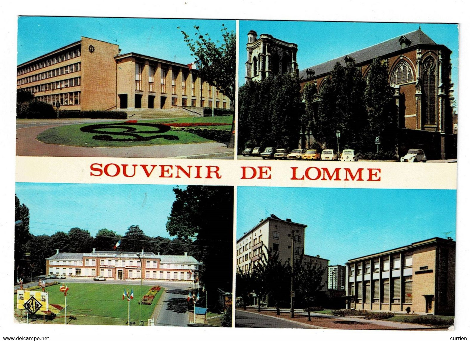 LOMME  59  Souvenir . Multivues Avec 4 Photos .1974 - Lomme