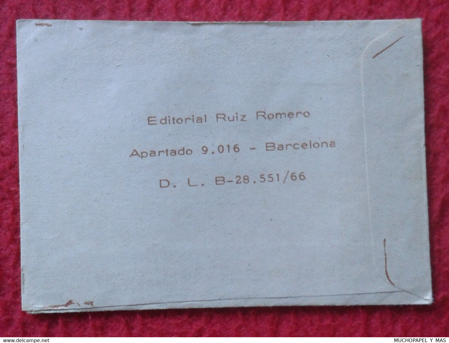 SOBRE DE CROMOS SIN ABRIR TARZÁN EL JUSTICIERO EDITORIAL RUIZ ROMERO 1966, OLD PACKAGE PACKET OF CARDS, SPAIN ESPAGNE... - Otros & Sin Clasificación