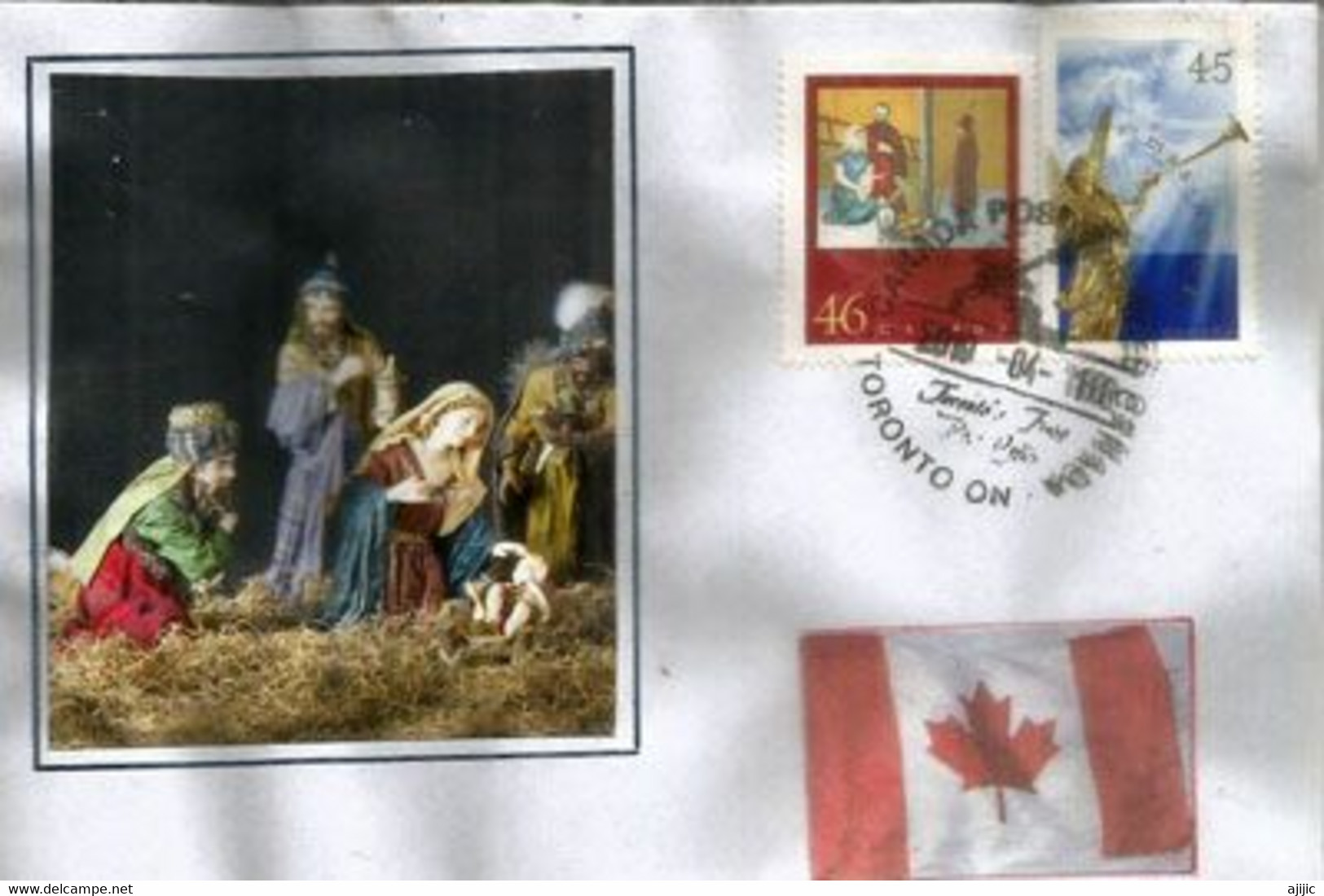 Noël Canadien . , Sur Lettre Toronto - Storia Postale