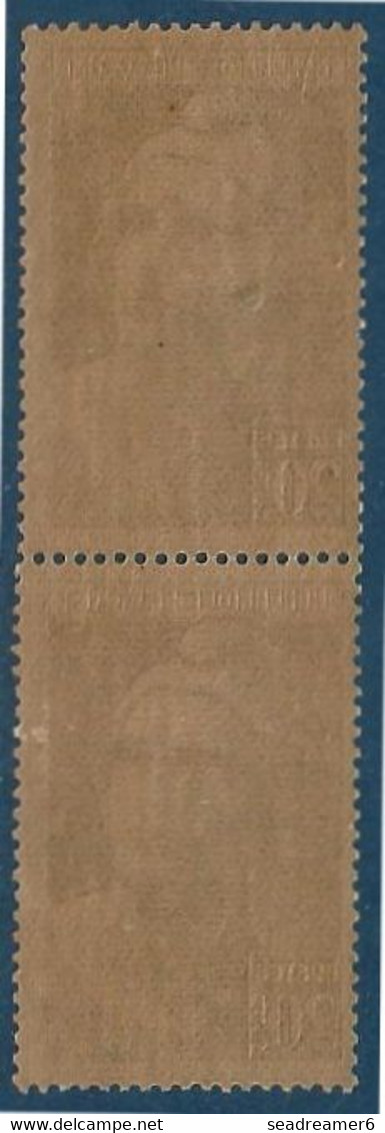 France Marianne De Gandon N°730**  Paire Variété Importante Tache De Couleur Sur La Joue Tenant à Normal !! - Unused Stamps