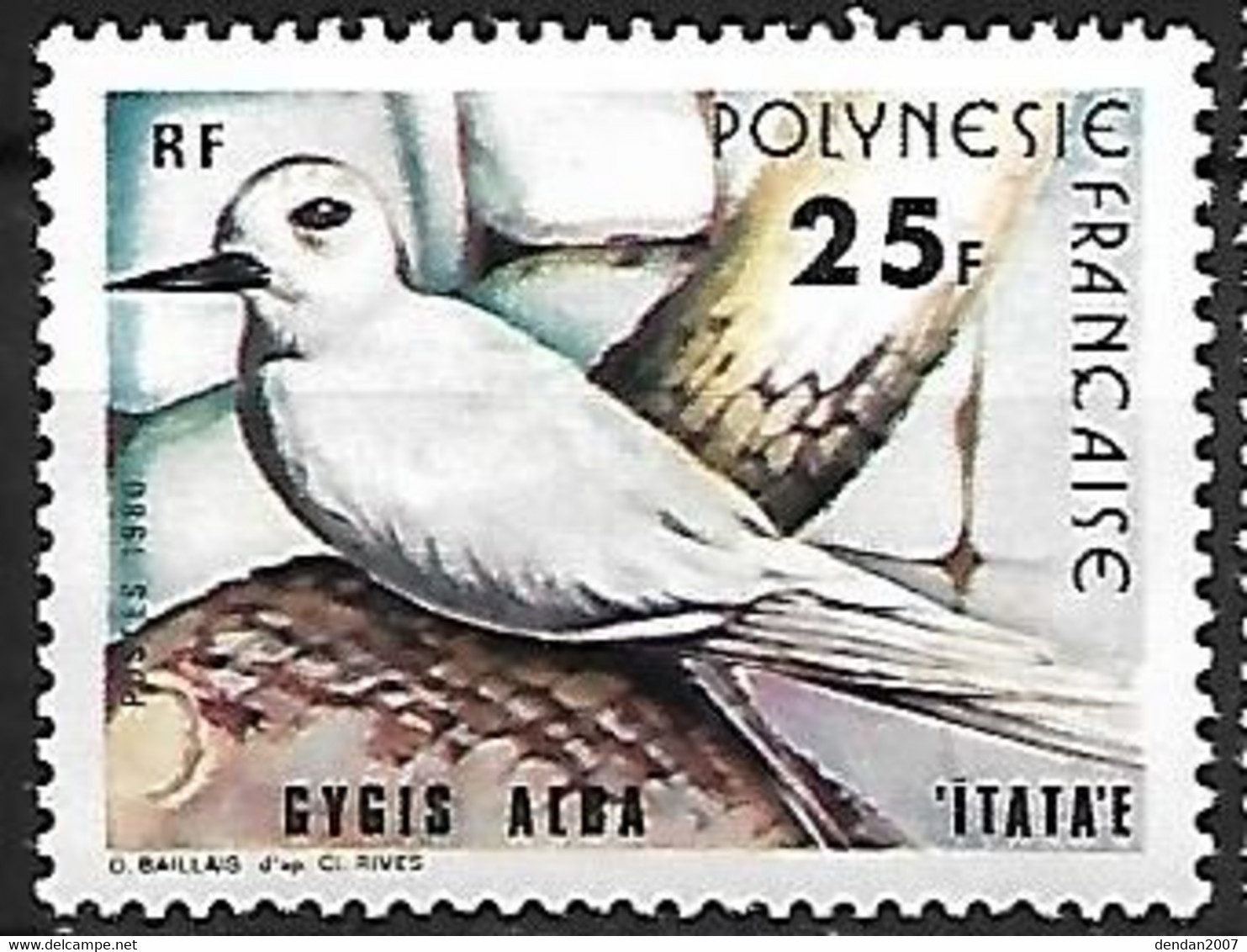 Polynésie Française - French Polynesia - MNH ** 1980 : White Tern  -  Gygis Alba - Seagulls