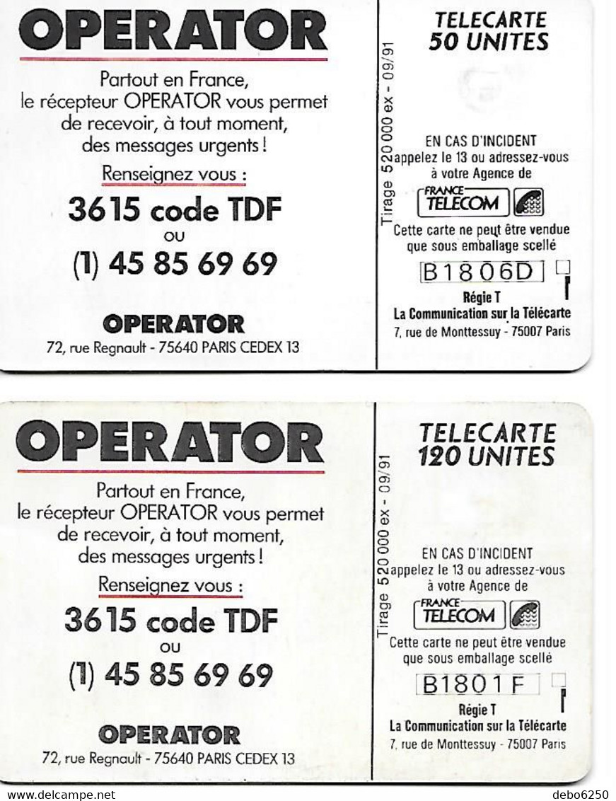 OPERATOR 2 Cartes F 187 Er 188 1991 - Zonder Classificatie