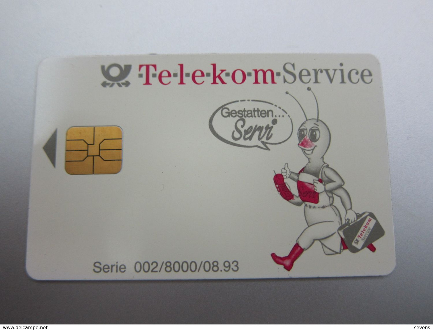 TeleKom Service Chip Card(Bielefeld), Serie 002/8000/08.93, Backside With Imprinted " C340" - T-Series : Test