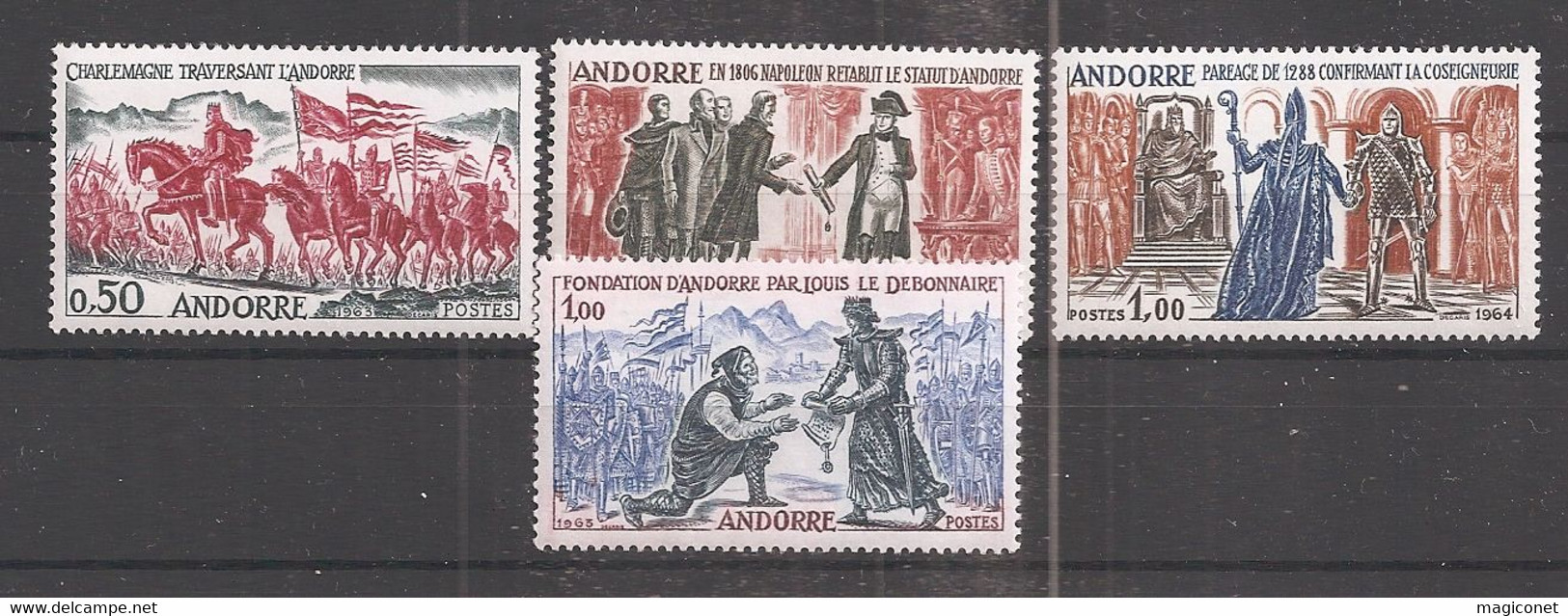 Andorre Français -  Y&T N°167/170 - Faits Historiques D'Andorre - Altri & Non Classificati