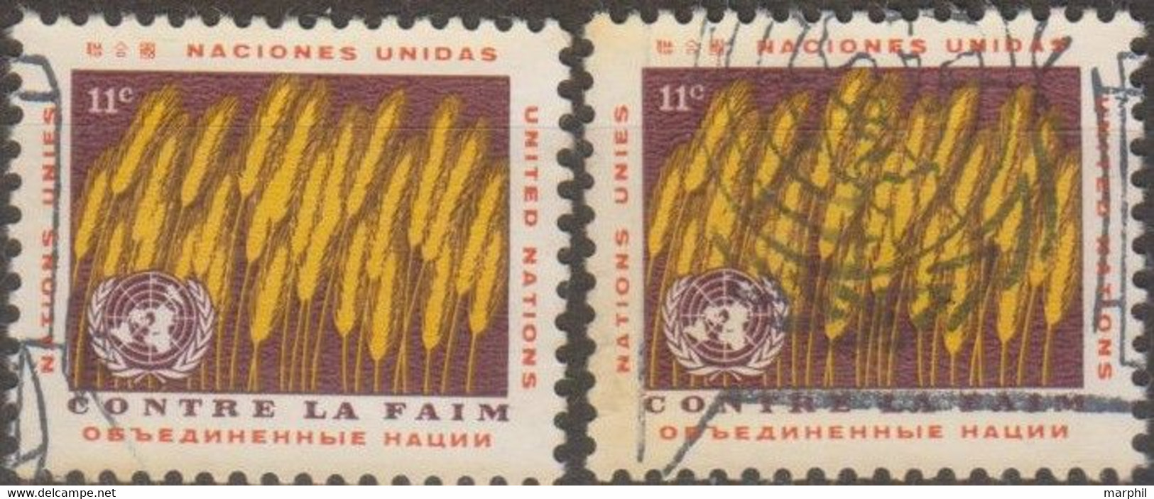 NAZIONI UNITE 1963 MiN°127 2v (o) Vedere Scansione - Used Stamps
