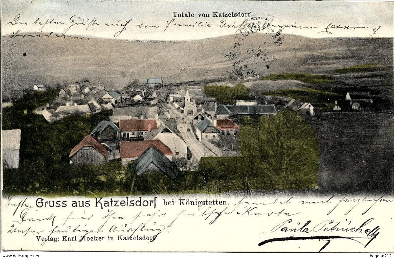 1903 - Katzelsdorf Bei Konigstetten  , Gute Zustand, 2 Scan - Tulln