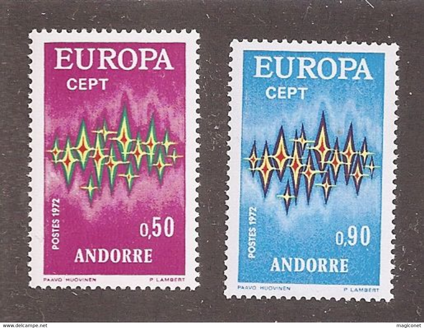 Andorre Français -  Y&T N°217/218** - Europa 1972 - Otros & Sin Clasificación