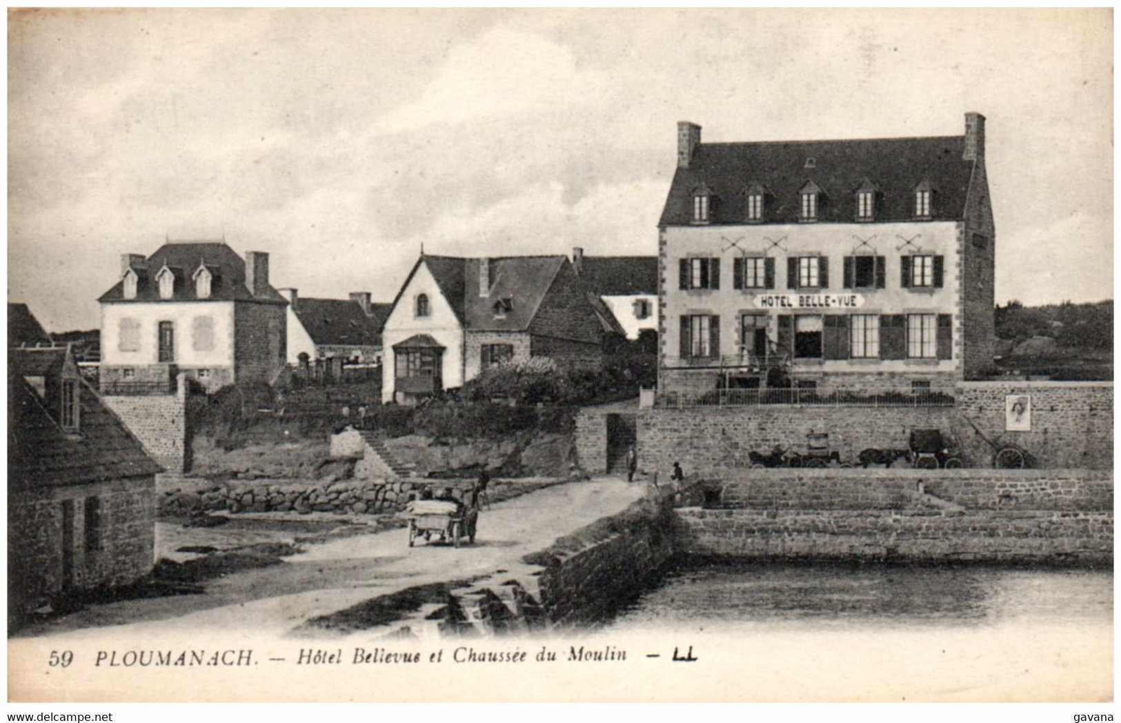 22PLOUMANACH - HOtel Bellevue Et Chaussée Du Moulin - Ploumanac'h