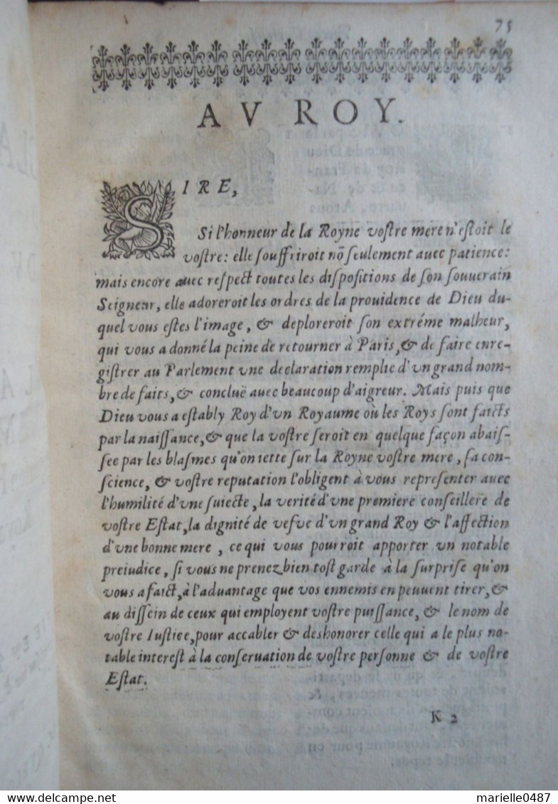 Mathieu De Morgues 1644  Pieces Curieuses En Suite De Celles Du Sieur De S. Germain - Antes De 18avo Siglo