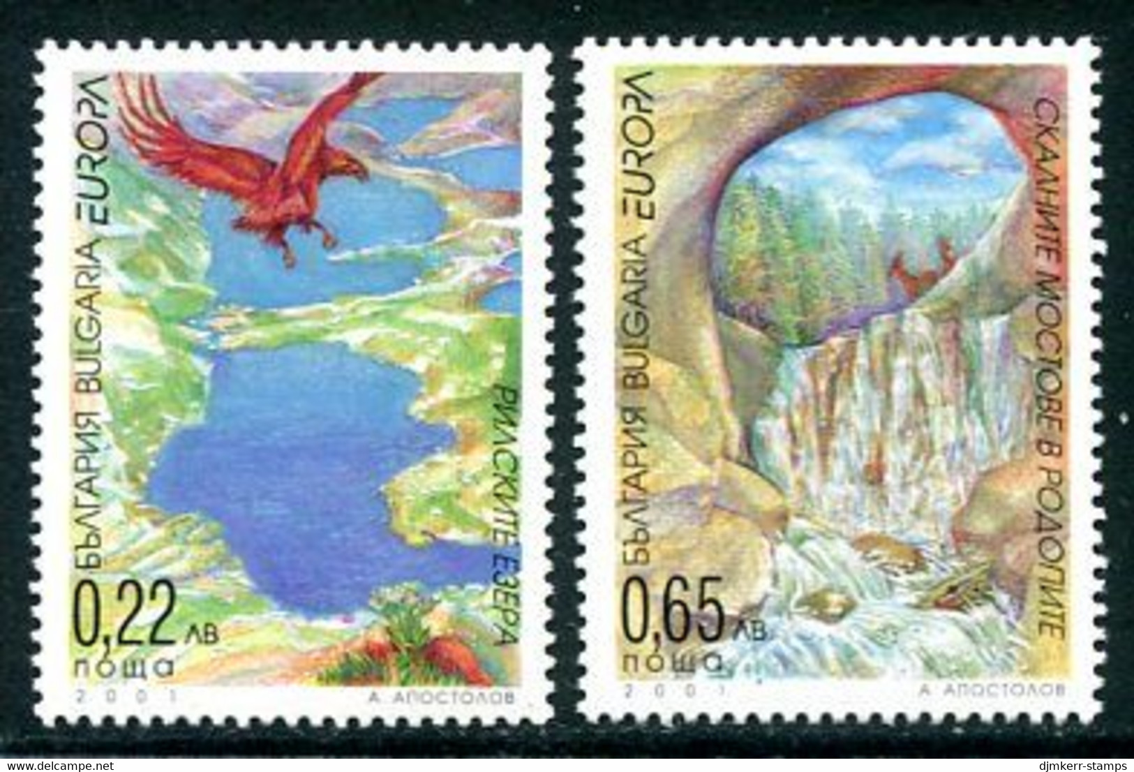 BULGARIA 2001 Europa: Water Resources MNH / **..  Michel 4512-13 - Unused Stamps