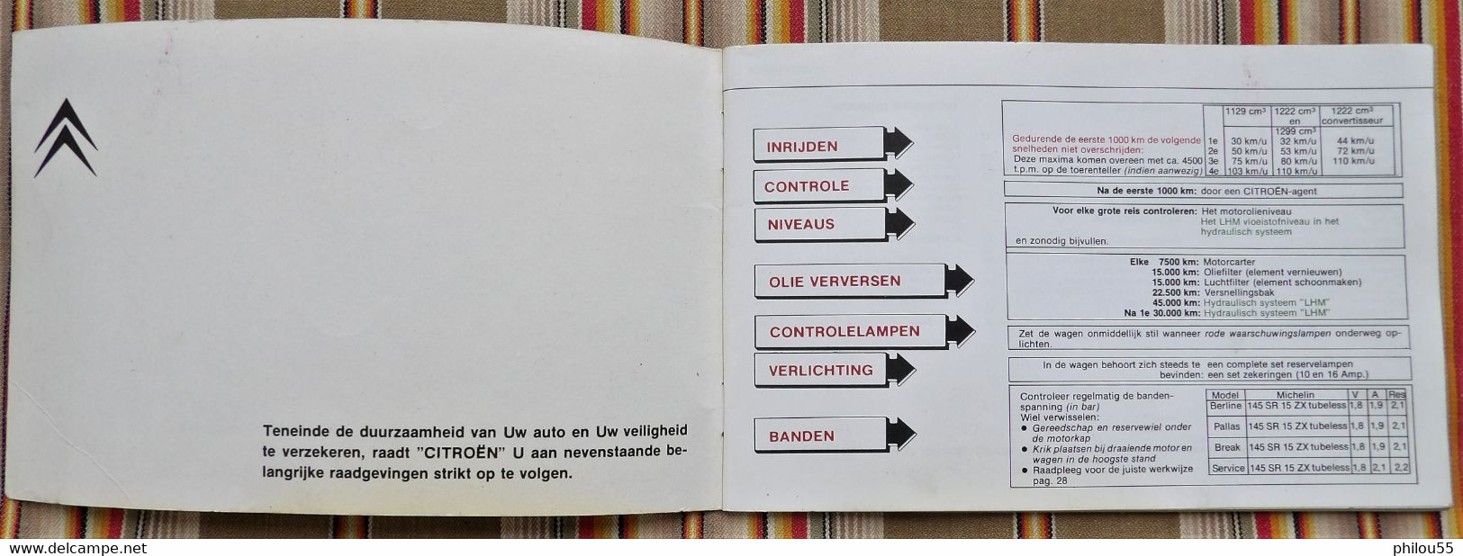 Livret  Instructieboekje CITROEN GS 1978 - Praktisch