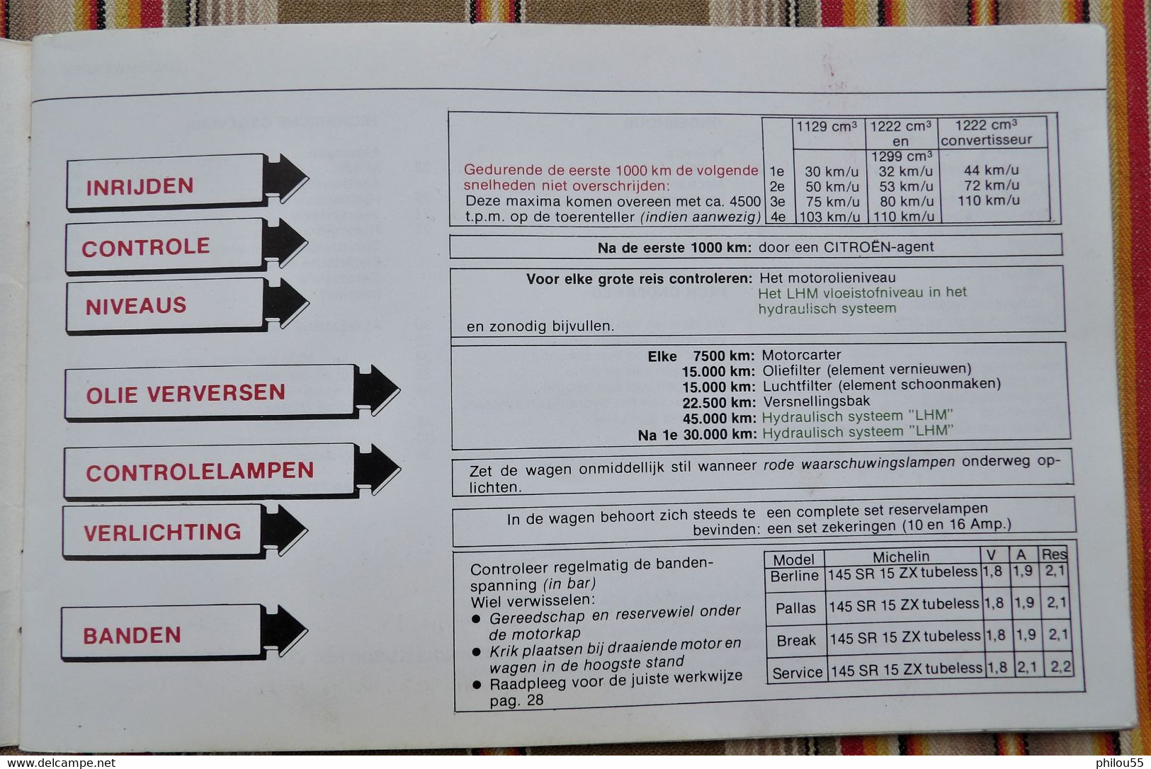 Livret  Instructieboekje CITROEN GS 1978 - Practical