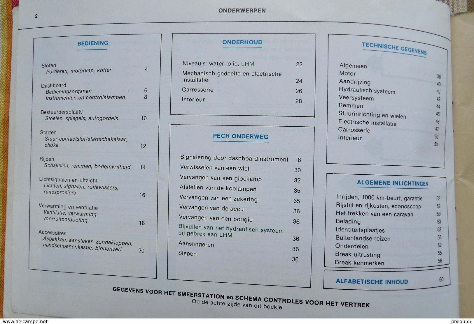 Livret  Instructieboekje CITROEN GSA 1981