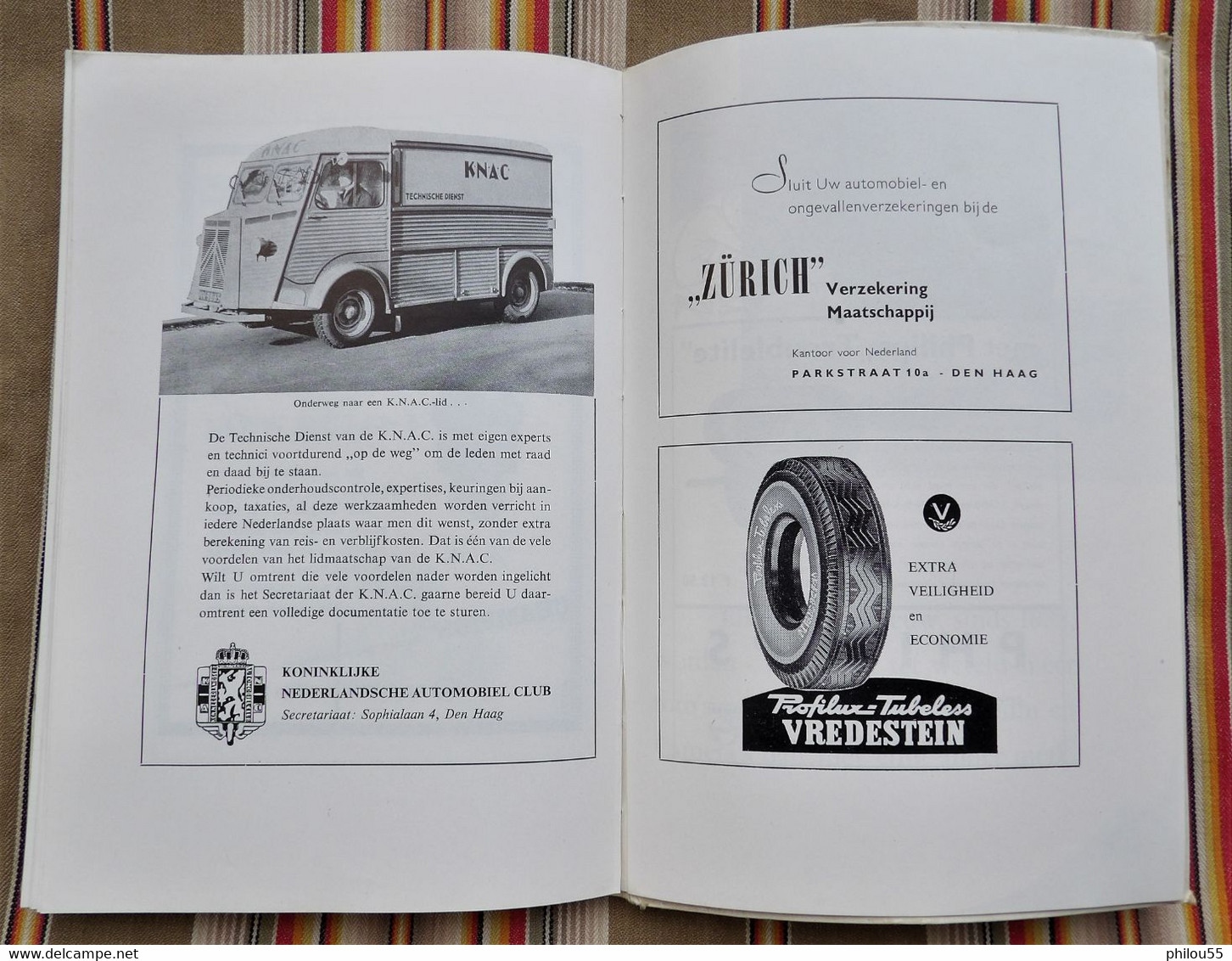 Livre DE AUTO EN ZIJN BAAS 3eme Edition 1955 A. W. GANZEVOORT