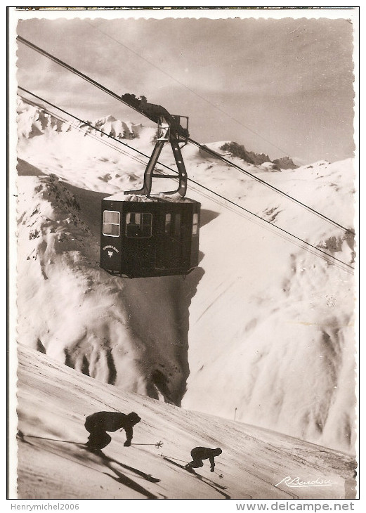 Savoie - 73 - Val D'isère Téléphérique Et Descente Ski Du Solaise - Val D'Isere